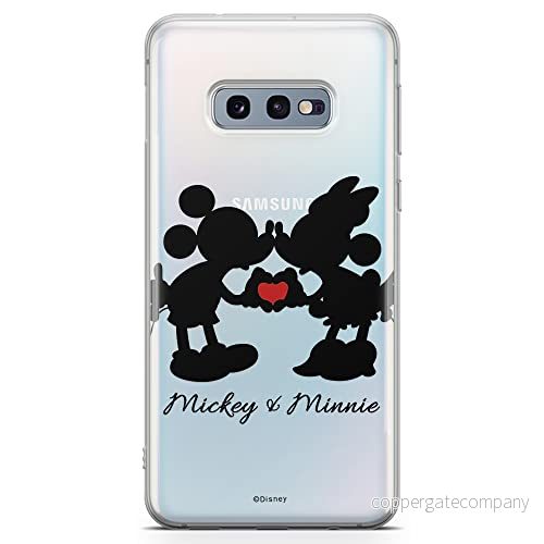 ERT GROUP mobiltelefonfodral för Samsung S10e originalt och officiellt licensierat Disney mönster Mickey & Minnie 003 optimalt anpassad till formen på mobiltelefonen, gedeeltelijk transparant 5903040700730
