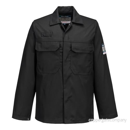 Portwest BIZ2 Herrarnas Flamskydds Bizweld FR Arbetsjacka Svart, L 5036108157129