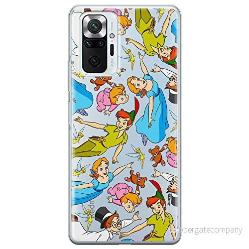 ERT GROUP mobiltelefonfodral för Xiaomi REDMI NOTE 10 PRO originalt och officiellt licensierat Disney mönster Peter Pan 002 optimalt anpassad till formen på mobiltelefonen, gedeeltelijk transparant 5905131790248