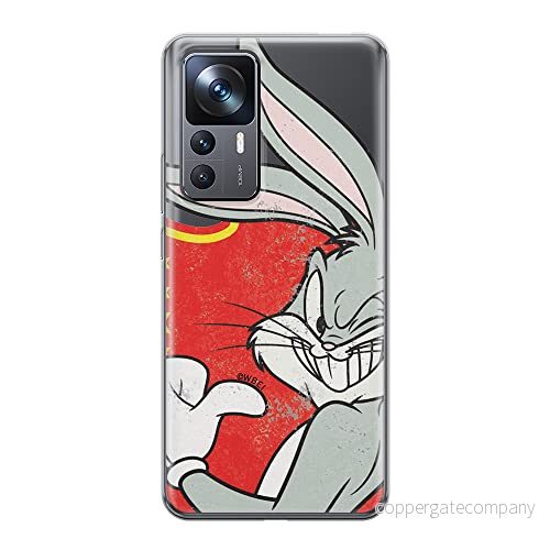 ERT GROUP mobiltelefonfodral för Xiaomi 12T/12T pro/K50 Ultra originalt och officiellt licensierat Looney Tunes mönster Bugs 010 anpassad till formen på mobiltelefonen, gedeeltelijk transparant 5905511577476