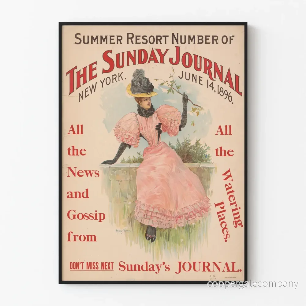 Vintageposter The Sunday Journal New York 1896