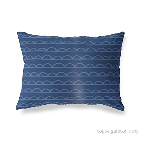 BonaMaison dekorativt kuddöverdrag, blå prydnadskuddöverdrag, heminredning örngott för vardagsrum, soffa, sovrum, storlek: 45 x 60 cm designad och tillverkad i Turkiet 4546679702976