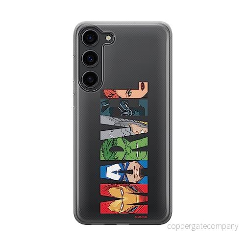 ERT GROUP mobiltelefonfodral för Samsung S23 PLUS originalt och officiellt licensierat Marvel mönster 011 optimalt anpassad till formen på mobiltelefonen, gedeeltelijk transparant 5905511448776