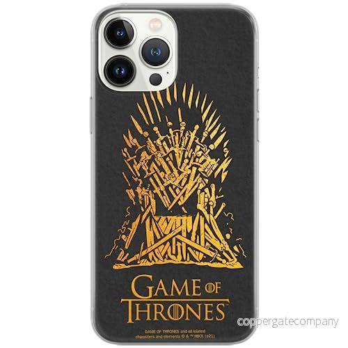 ERT GROUP mobiltelefonfodral för Iphone 13 PRO MAX originalt och officiellt licensierat Game of Thrones mönster 011 Vit optimalt anpassad, fodral tillverkad av TPU plast 5903932871098