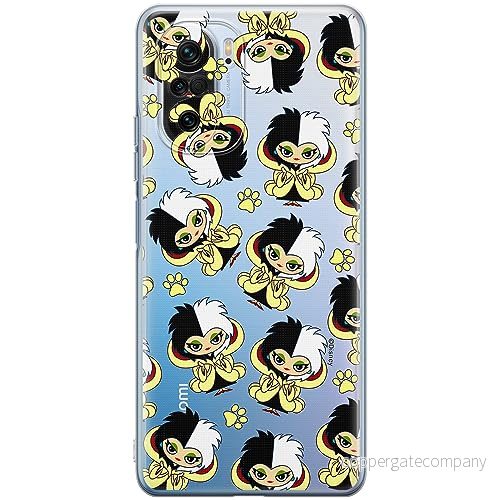 ERT GROUP mobiltelefonfodral för Xiaomi MI 11i/ REDMI K40/K40 PRO/POCO F3/ F3 PRO originalt och officiellt licensierat Disney mönster Cruella 007, gedeeltelijk transparant 5905511886462
