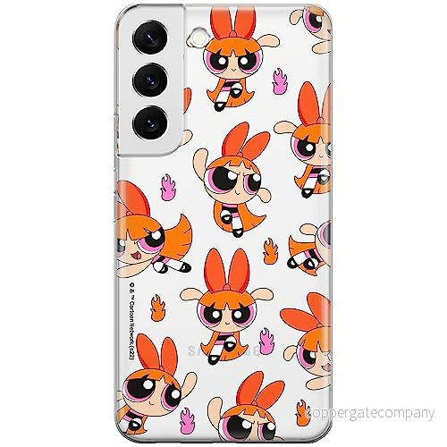 ERT GROUP mobiltelefonfodral för Samsung S22 originalt och officiellt licensierat The Powerpuff Girls mönster 007 anpassad till formen på mobiltelefonen, gedeeltelijk transparant 5905511957469