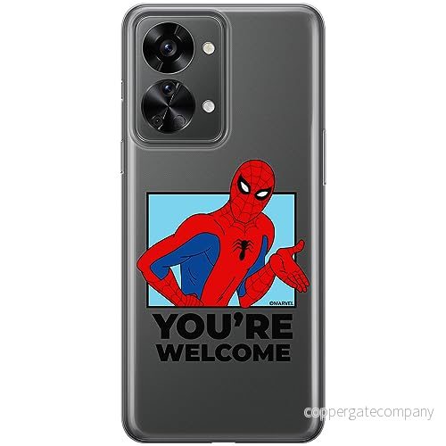 ERT GROUP mobiltelefonfodral för OnePlus NORD 2T 5G originalt och officiellt licensierat Marvel mönster Spider Man 030 optimalt anpassad till formen på mobiltelefonen, gedeeltelijk transparant 5905795007218