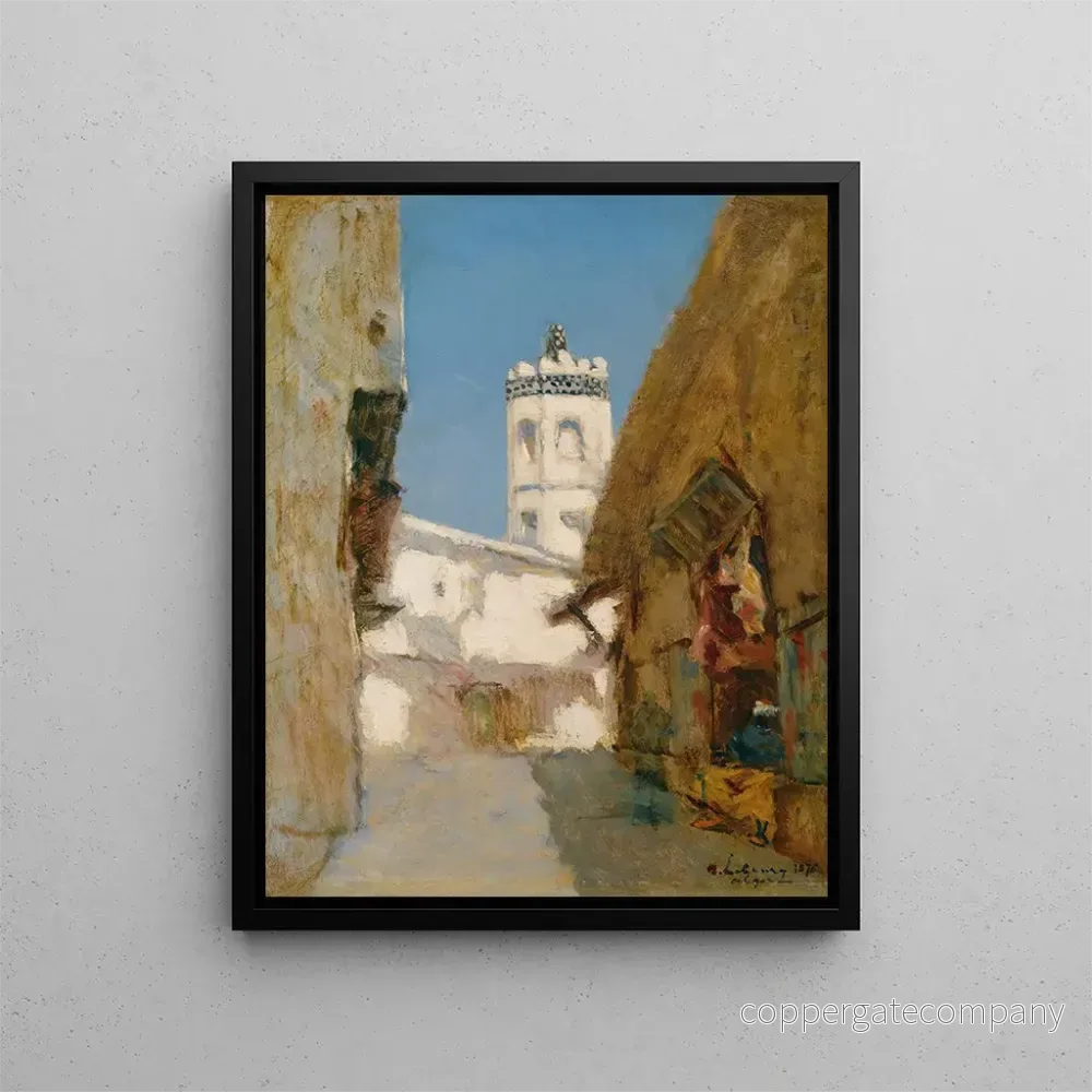 Målning La Rue des Blondeurs, Alger - Albert Lebourg | Konsttryck