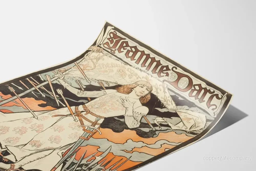 Jeanne d'Arc-poster av Alfons Mucha för Sarah Bernhardt - Bild 3