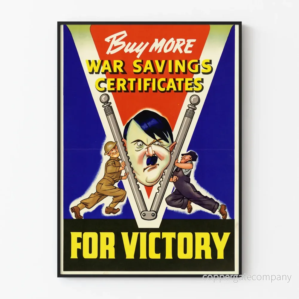 Vintageposter Buy More War Savings Certificates For Victory