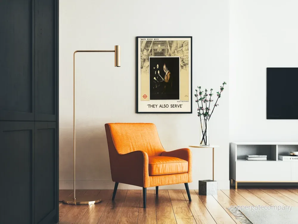 Vintageposter « They Also Serve » underhåll av värmepanna - Bild 2