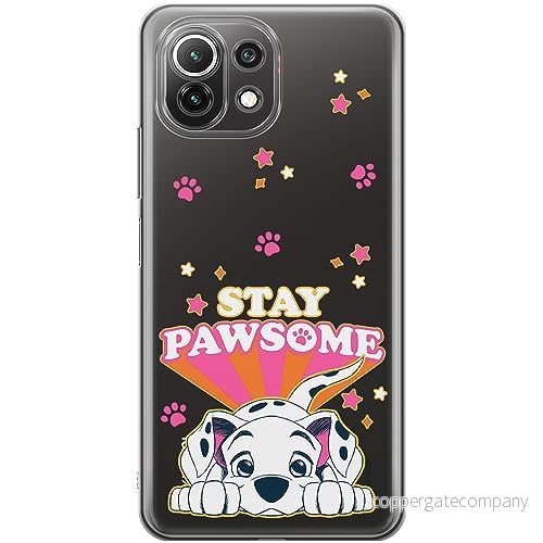 ERT GROUP mobiltelefonfodral för Xiaomi 11 LITE 4G / 5G originalt och officiellt licensierat Disney mönster Dalmatian 007 anpassad till formen på mobiltelefonen, gedeeltelijk transparant 5905511991715