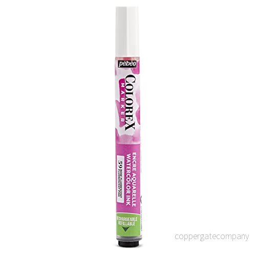 Pebeo Colorex rosa fluorescerande bläckmarkör akvarellbläck Fluo Rendering Velouted bläck Multi verktyg ritningsbläck alla hållare markör 3167864173596
