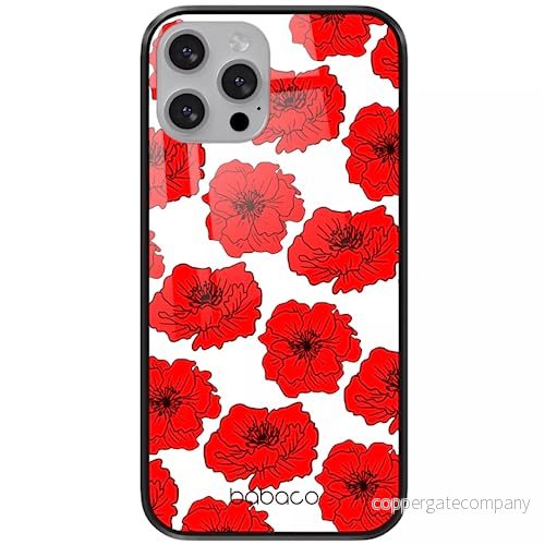 ERT GROUP mobiltelefonfodral för Apple Iphone 13 PRO originalt och officiellt licensierat Babaco mönster Flowers 018 tillverkad av härdat glas, skyddsfodral 5904805879333