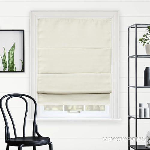 Chicology, fönsterbehandlingar, romerska nyanser, polyestertyg plast metall stål, Del Mar månskal (mörkläggning), 91 cm B x 162 H 812030037464
