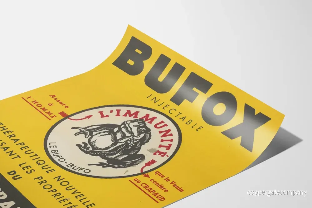 Vintageposter Bufox Toadgift - Retro Väggdekoration - Bild 3
