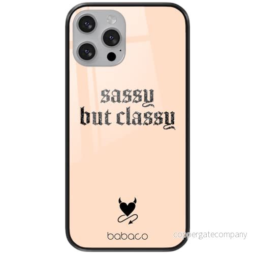 ERT GROUP mobiltelefonfodral för Apple Iphone 12/12 PRO originalt och officiellt licensierat Babaco mönster Sassy but classy 001 tillverkad av härdat glas, anpassat till mobilens form, skyddsfodral 5903932881974