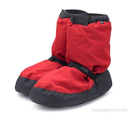 Bloch kvinnors varm upp bootie danssko, Röd, X Small 688478218303