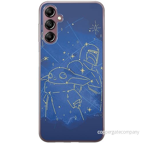 ERT GROUP mobiltelefonfodral för Samsung A14 4G/5G originalt och officiellt licensierat Star Wars mönster Baby Yoda 023 optimalt anpassad till formen på mobiltelefonen, fodral tillverkad av TPU plast 5905511824037