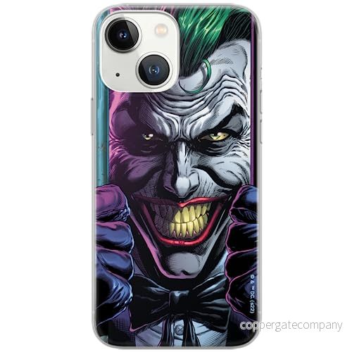 ERT GROUP mobiltelefonfodral för Iphone 13 MINI originalt och officiellt licensierat DC mönster Joker 015 optimalt anpassad till formen på mobiltelefonen, fodral tillverkad av TPU plast 5905131563781