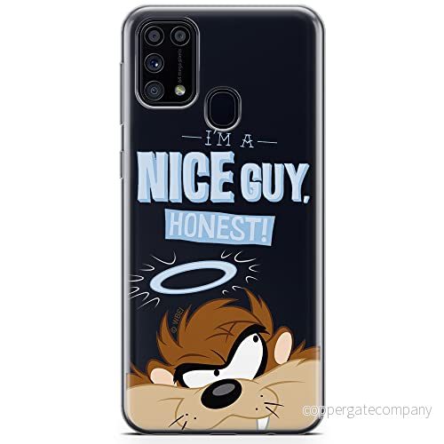 ERT GROUP mobiltelefonfodral för Samsung M31 originalt och officiellt licensierat Looney Tunes mönster Tasmanian 003 optimalt anpassad till formen på mobiltelefonen, gedeeltelijk transparant 5904805482236