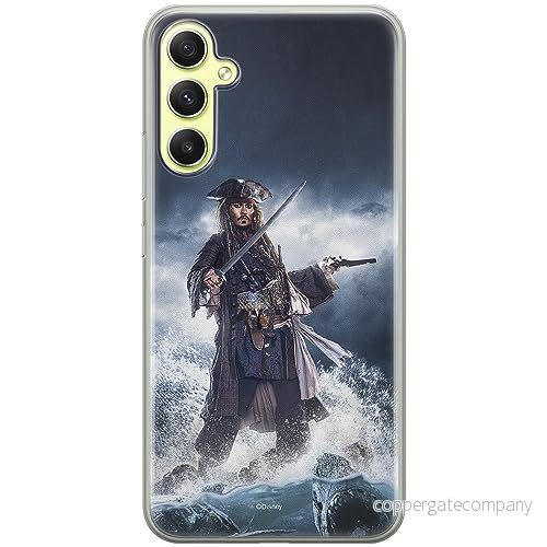 ERT GROUP mobiltelefonfodral för Samsung A34 5G originalt och officiellt licensierat Disney mönster Pirates of the Caribbean 002 anpassad till formen på mobiltelefonen, fodral tillverkad av TPU plast 5905511791889