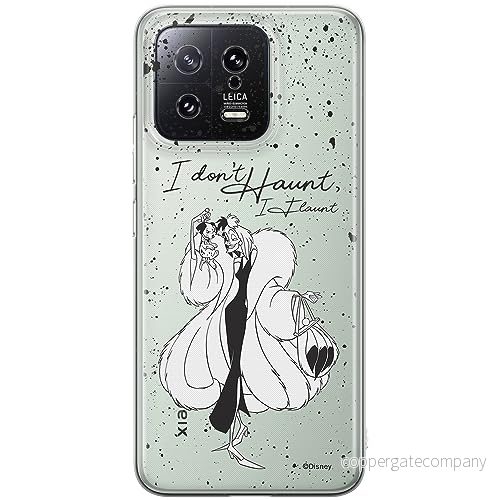 ERT GROUP mobiltelefonfodral för Xiaomi 13 originalt och officiellt licensierat Disney mönster Cruella & Puppy 001 optimalt anpassad till formen på mobiltelefonen, gedeeltelijk transparant 5905511910938