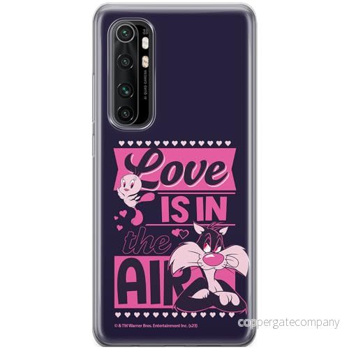 ERT GROUP mobiltelefonfodral för Xiaomi MI NOTE 10 Lite originalt och officiellt licensierat Looney Tunes mönster Sylvester & Tweety 007, fodral tillverkad av TPU plast 5905795122980