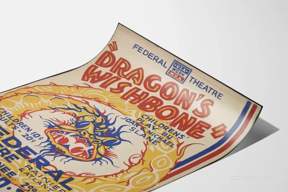 Vintageposter Dragon's Wishbone för väggdekoration - Bild 3