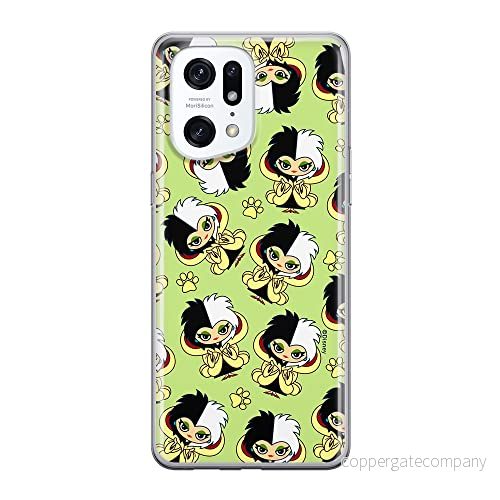ERT GROUP mobiltelefonfodral för Oppo FIND X5 PRO originalt och officiellt licensierat Disney mönster Cruella 007 optimalt anpassad till formen på mobiltelefonen, fodral tillverkad av TPU plast 5905511415990