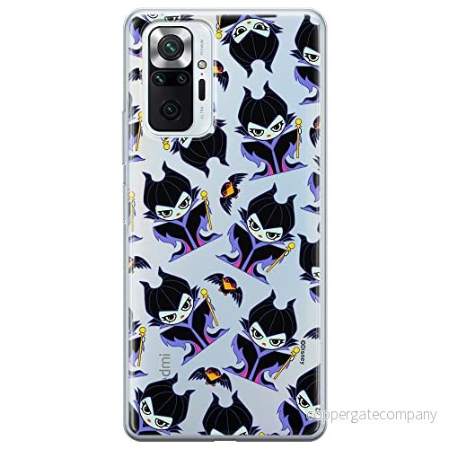 ERT GROUP mobiltelefonfodral för Xiaomi REDMI NOTE 10 PRO originalt och officiellt licensierat Disney mönster Maleficent 004 optimalt anpassad till formen på mobiltelefonen, gedeeltelijk transparant 5905131485144