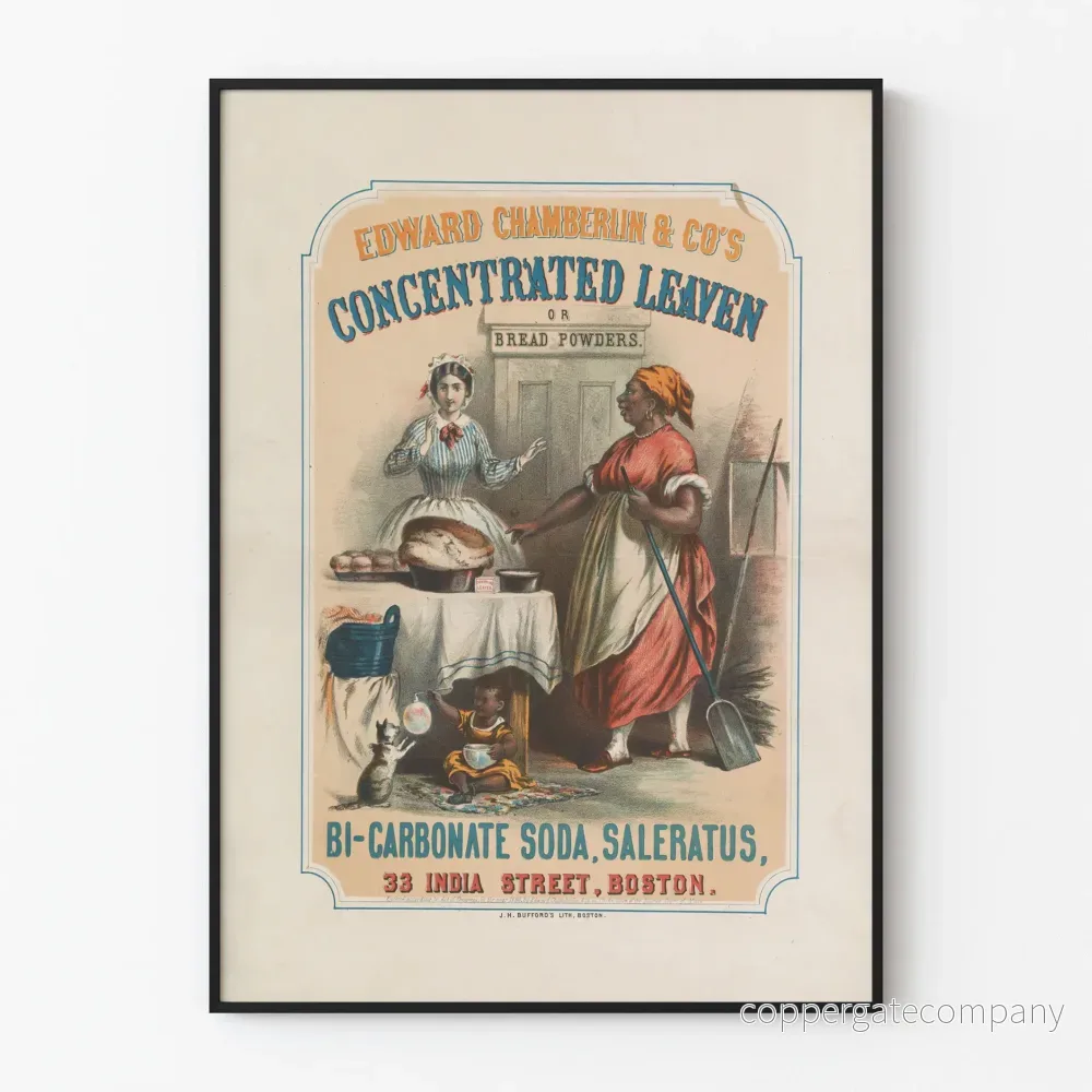 Vintageposter Edward Chamberlin Koncentrerad jäsning - Kökets väggdekoration