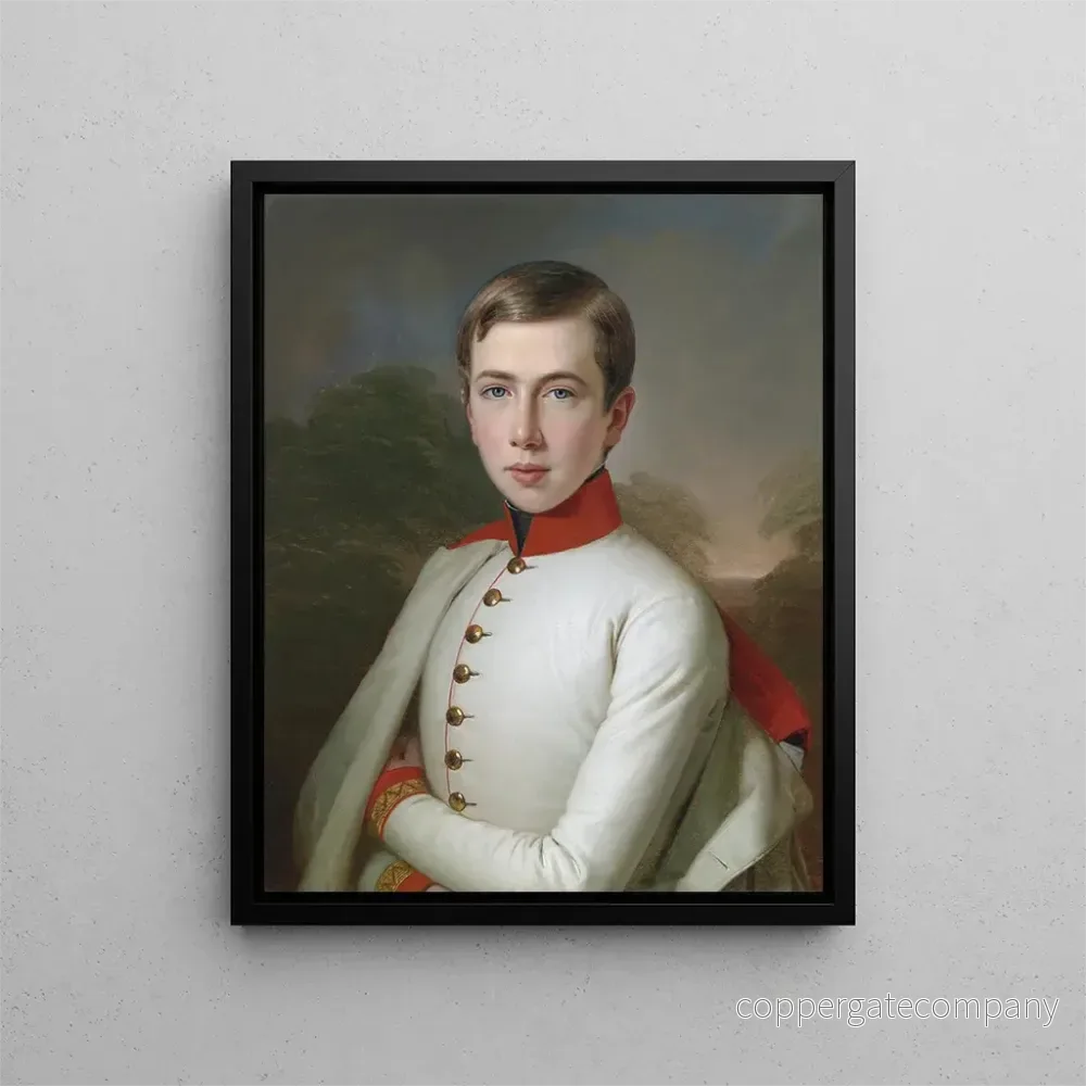 L'archiduc Charles-Louis d'Autriche 1833-1896 vid 15 års ålder - Anton Einsle