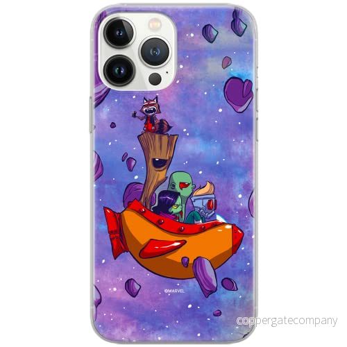 ERT GROUP mobiltelefonfodral för Samsung S10 originalt och officiellt licensierat Marvel mönster Guardians of the Galaxy 010 Vit anpassad till formen på mobiltelefonen, fodral tillverkad av TPU plast 5902980207828
