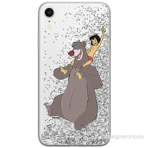 ERT GROUP mobiltelefonfodral för Apple Iphone XR originalt och officiellt licensierat Disney mönster Jungle Book 002 optimalt anpassad till formen på mobiltelefonen, med glitter overflow effekt 5905131197825