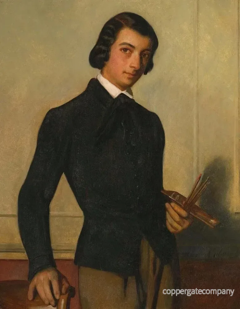 Målning Portrait av en ung konstnär - Alexandre Cabanel | Konsttryck - Bild 2