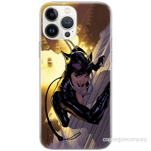 ERT GROUP mobiltelefonfodral för Samsung S10 PLUS originalt och officiellt licensierat DC mönster Catwoman 006 Vit optimalt anpassad till formen på mobiltelefonen, fodral tillverkad av TPU plast 5902980671667