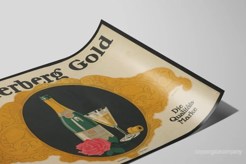 Vintageposter Kupferberg Gold - Elegant och sofistikerad reklam - Bild 2