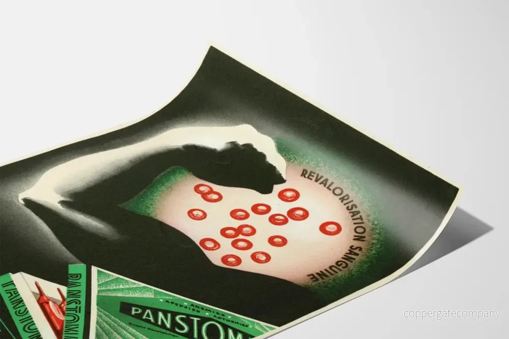 Vintageposter Panstomase medicinsk väggdekoration - Bild 3
