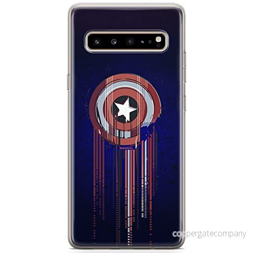 ERT GROUP Mobiltelefonskal för Samsung S10 5G original och officiellt licensierat Marvel mönster Captain America 017 optimalt anpassat till mobiltelefonens form, TPU fodral 5904805500541