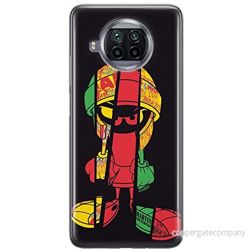ERT GROUP mobiltelefonfodral för Xiaomi REDMI NOTE 9T originalt och officiellt licensierat Looney Tunes mönster Marvin 003 anpassad till formen på mobiltelefonen, fodral tillverkad av TPU plast 5904805650192