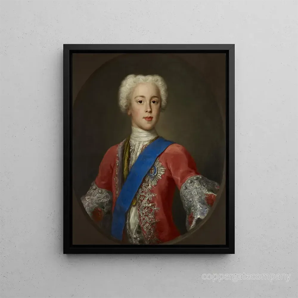 Målning Prince Charles Édouard Stuart 1720 - Antonio David