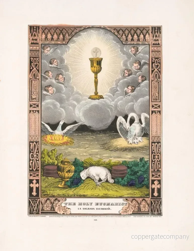Målning L'Eucharistie - Currier Ives | Konsttryck - Bild 2