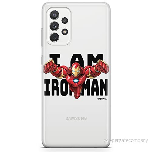 ERT GROUP mobiltelefonfodral för Samsung A73 5G originalt och officiellt licensierat Marvel mönster Iron Man 028 optimalt anpassad till formen på mobiltelefonen, gedeeltelijk transparant 5904805519253