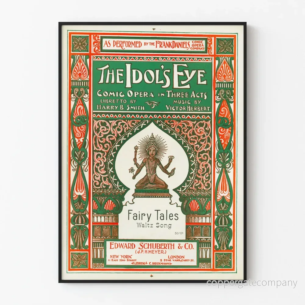 Vintage dekorativ poster The Idol's Eye