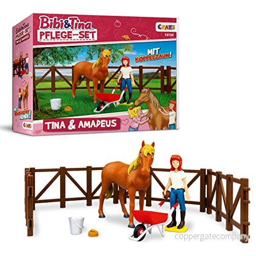 CRAZE BIBI & Tina leksaksfigurer hästvårdsset, flerfärgad 4059779014134
