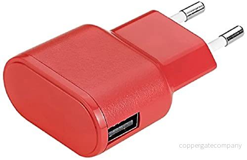aiino Apple Wall Charger USB strömförsörjning laddare uttag 1 port A röd 8050444843406
