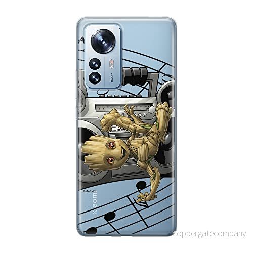 ERT GROUP mobiltelefonfodral för Xiaomi 12 PRO originalt och officiellt licensierat Marvel mönster Groot 004 optimalt anpassad till formen på mobiltelefonen, gedeeltelijk transparant 5905511516901
