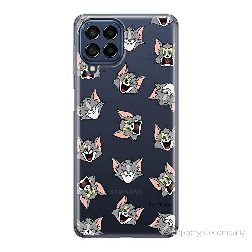 ERT GROUP mobiltelefonfodral för Samsung M33 5G originalt och officiellt licensierat Tom & Jerry mönster 007 optimalt anpassad till formen på mobiltelefonen, gedeeltelijk transparant 5905511353551