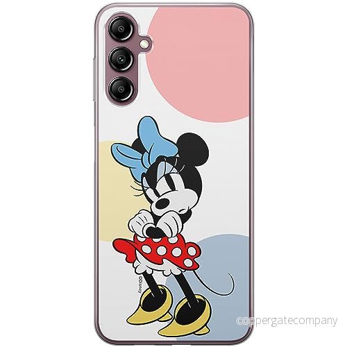 ERT GROUP mobiltelefonfodral för Samsung A14 4G/5G originalt och officiellt licensierat Disney mönster Minnie 078 optimalt anpassad till formen på mobiltelefonen, fodral tillverkad av TPU plast 5905795030780